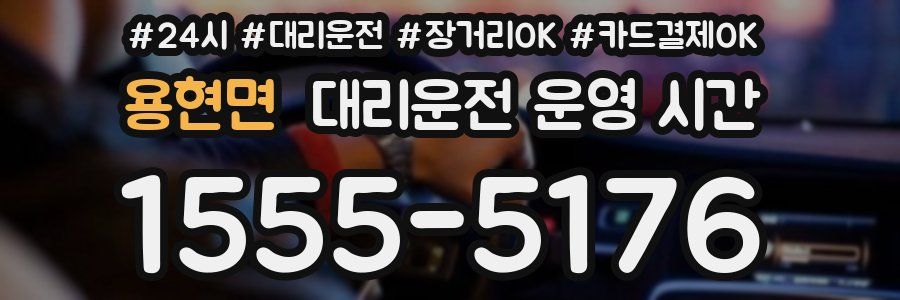 용현면 대리운전 운영 시간