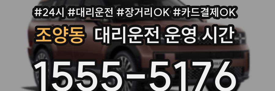 조양동 대리운전 운영 시간
