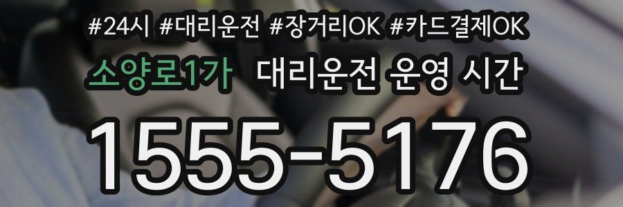 소양로1가 대리운전 운영 시간