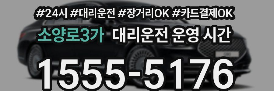 소양로3가 대리운전 운영 시간
