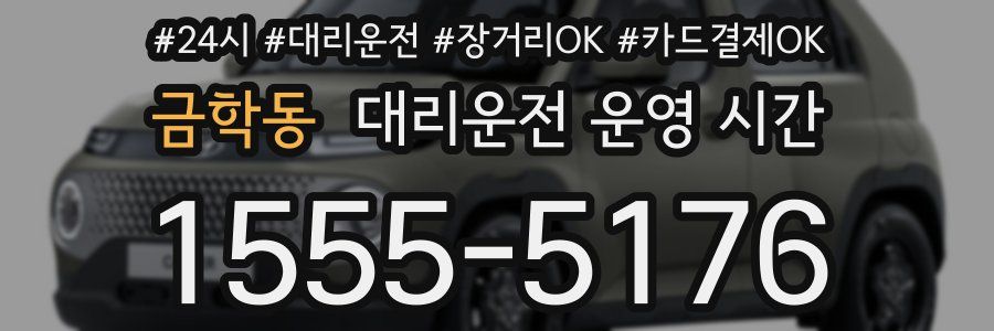 금학동 대리운전 운영 시간