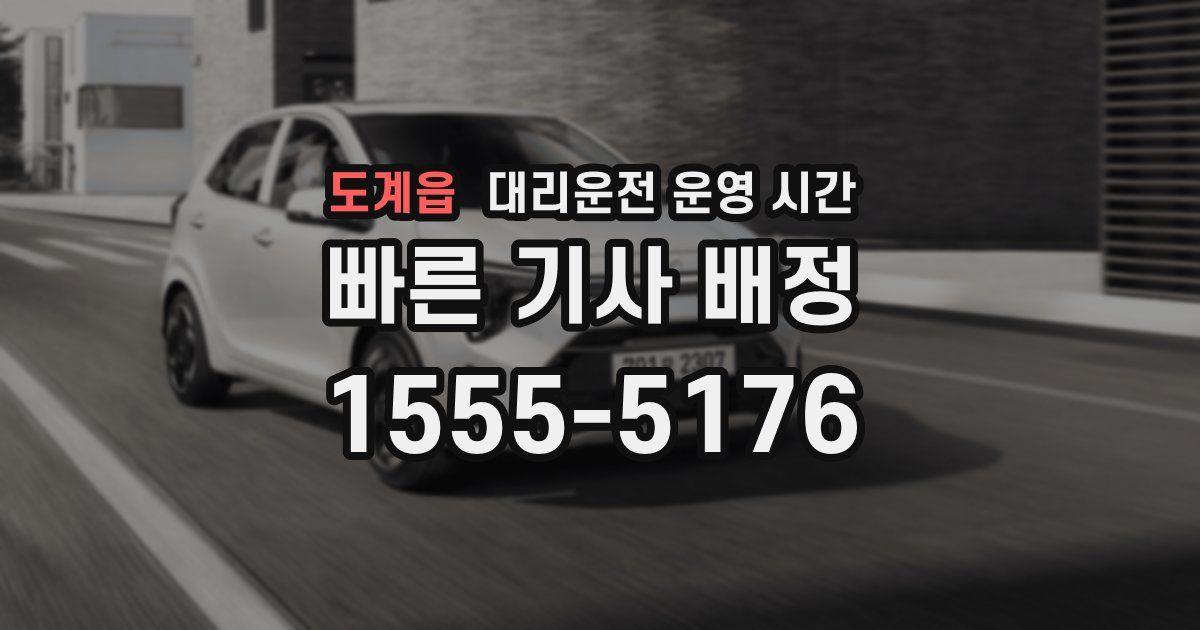 도계읍 대리운전 운영 시간
