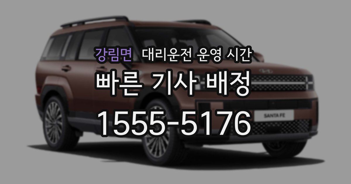 강림면 대리운전 운영 시간