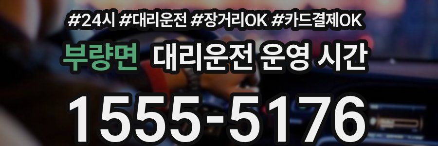 부량면 대리운전 운영 시간