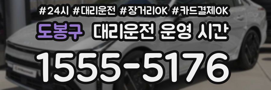 도봉구 대리운전 운영 시간