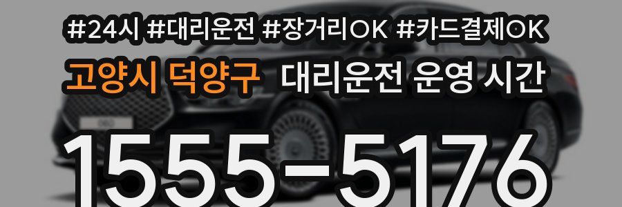 고양시 덕양구 대리운전 운영 시간