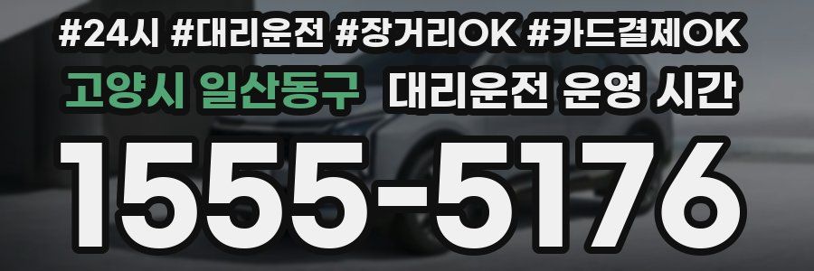 고양시 일산동구 대리운전 운영 시간