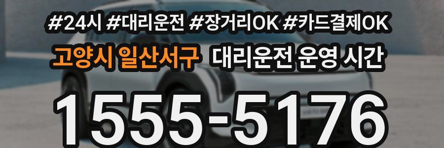 고양시 일산서구 대리운전 운영 시간