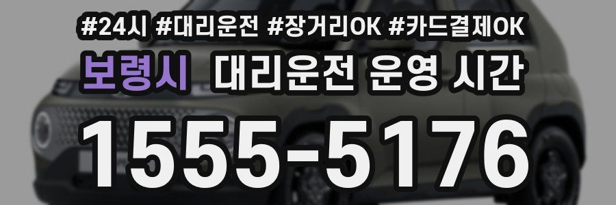 보령시 대리운전 운영 시간