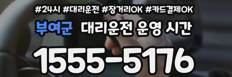 부여군 대리운전 운영 시간