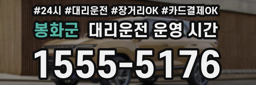 봉화군 대리운전 운영 시간