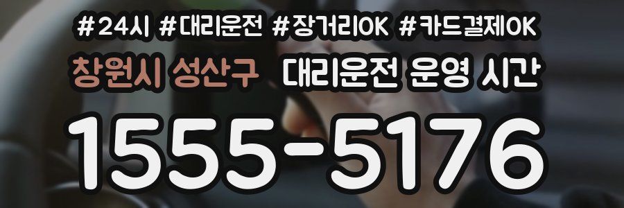 창원시 성산구 대리운전 운영 시간
