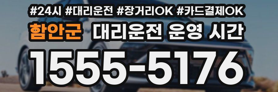 함안군 대리운전 운영 시간