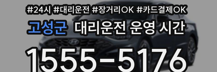 고성군 대리운전 운영 시간