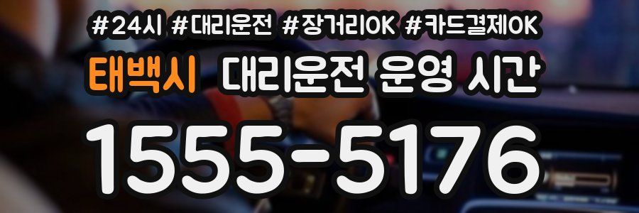 태백시 대리운전 운영 시간