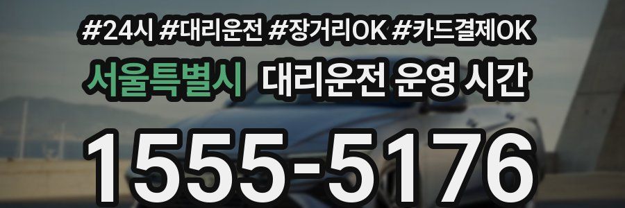 서울특별시 대리운전 운영 시간
