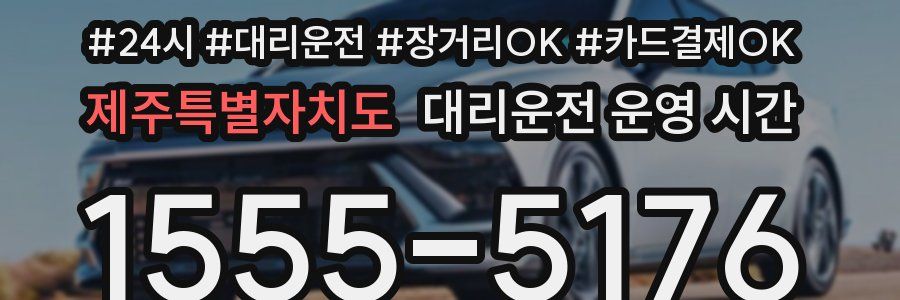 제주특별자치도 대리운전 운영 시간