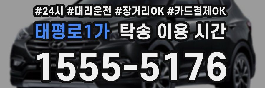 태평로1가 탁송 이용 시간