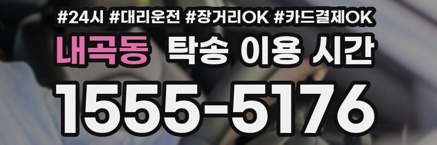 내곡동 탁송 이용 시간