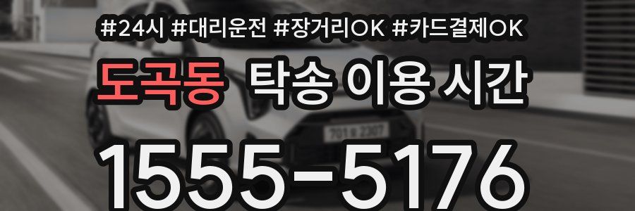 도곡동 탁송 이용 시간