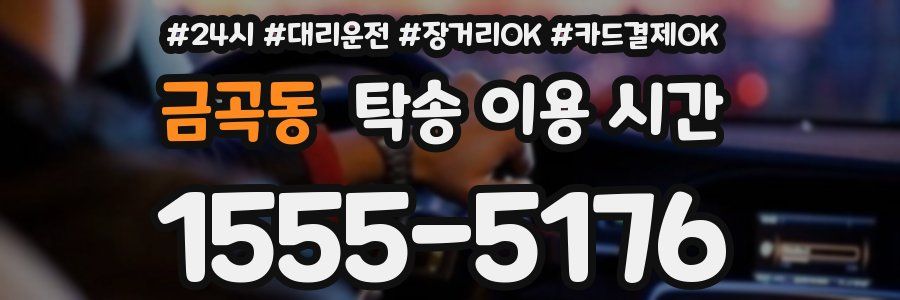 금곡동 탁송 이용 시간