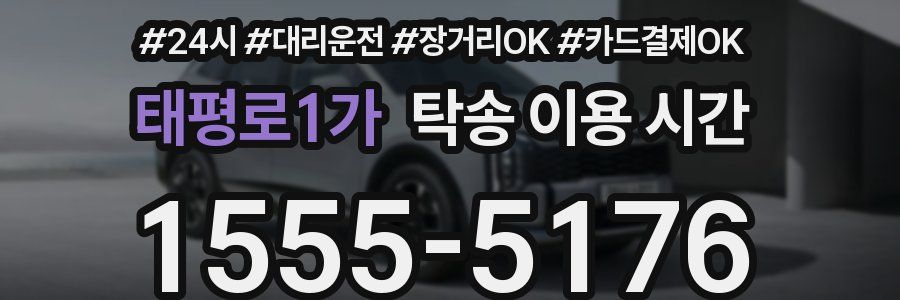 태평로1가 탁송 이용 시간