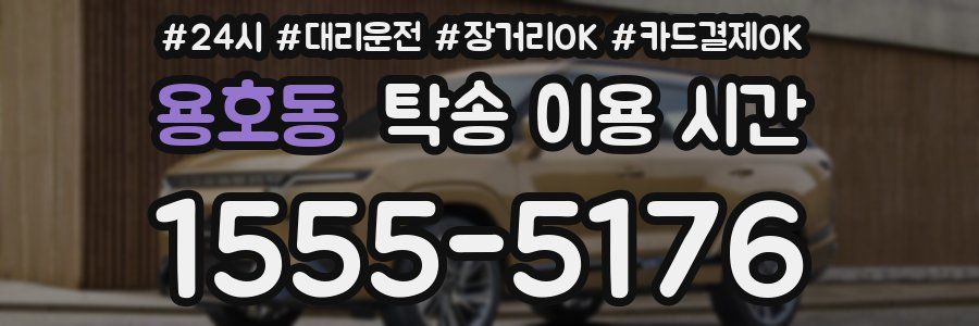 용호동 탁송 이용 시간