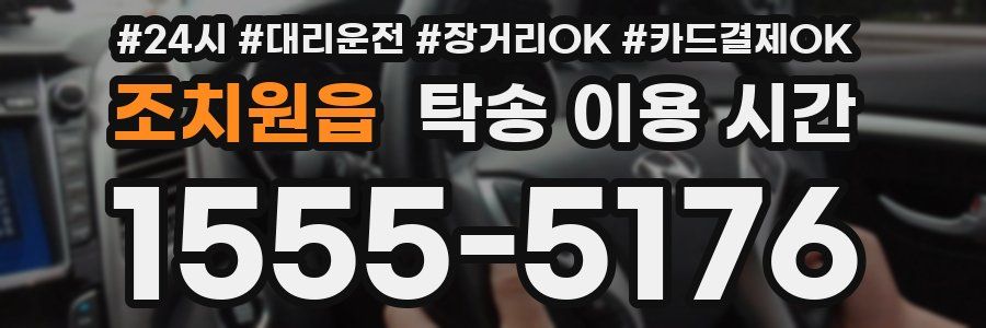 조치원읍 탁송 이용 시간