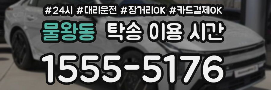 물왕동 탁송 이용 시간