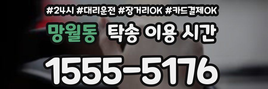 망월동 탁송 이용 시간