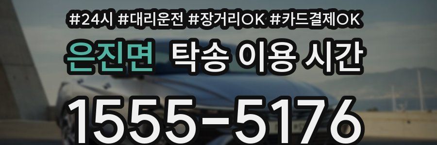 은진면 탁송 이용 시간