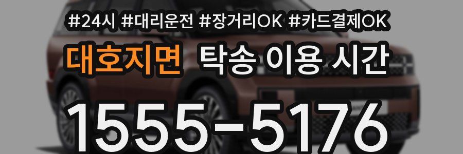 대호지면 탁송 이용 시간
