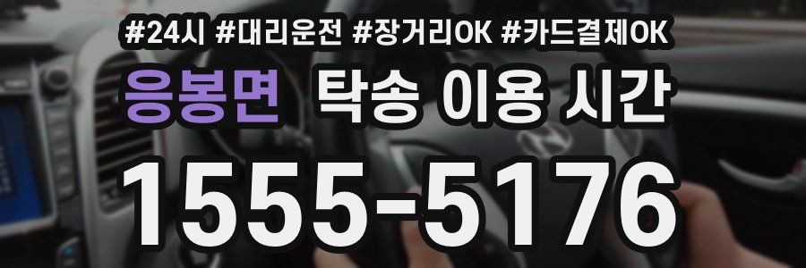 응봉면 탁송 이용 시간