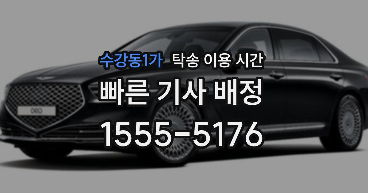수강동1가 탁송 이용 시간
