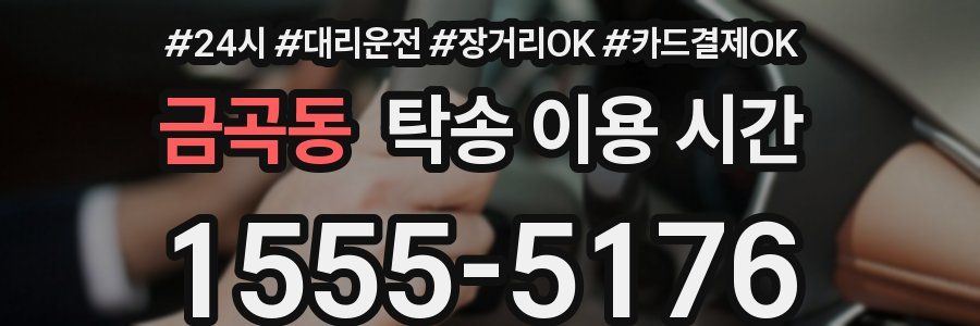 금곡동 탁송 이용 시간