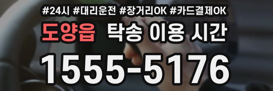 도양읍 탁송 이용 시간