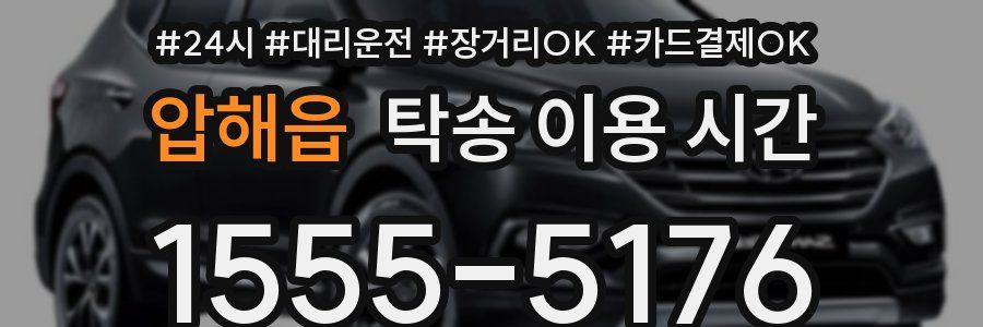 압해읍 탁송 이용 시간