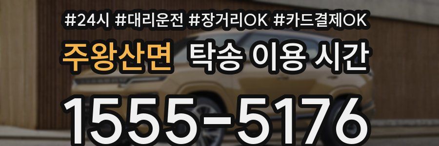 주왕산면 탁송 이용 시간