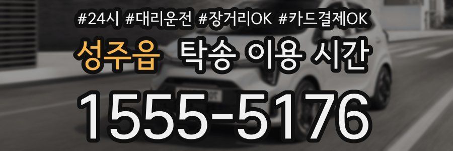 성주읍 탁송 이용 시간