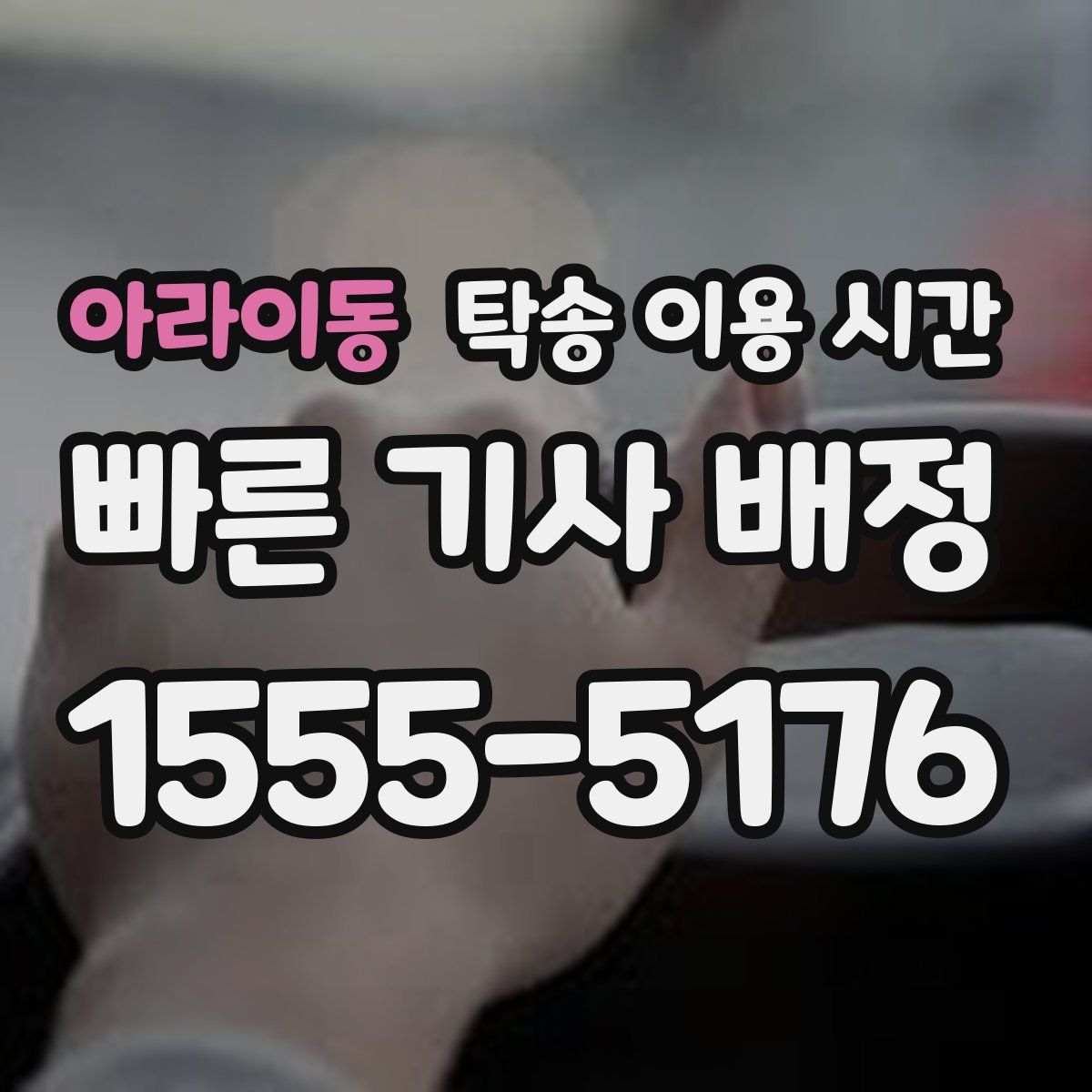 아라이동 탁송 이용 시간
