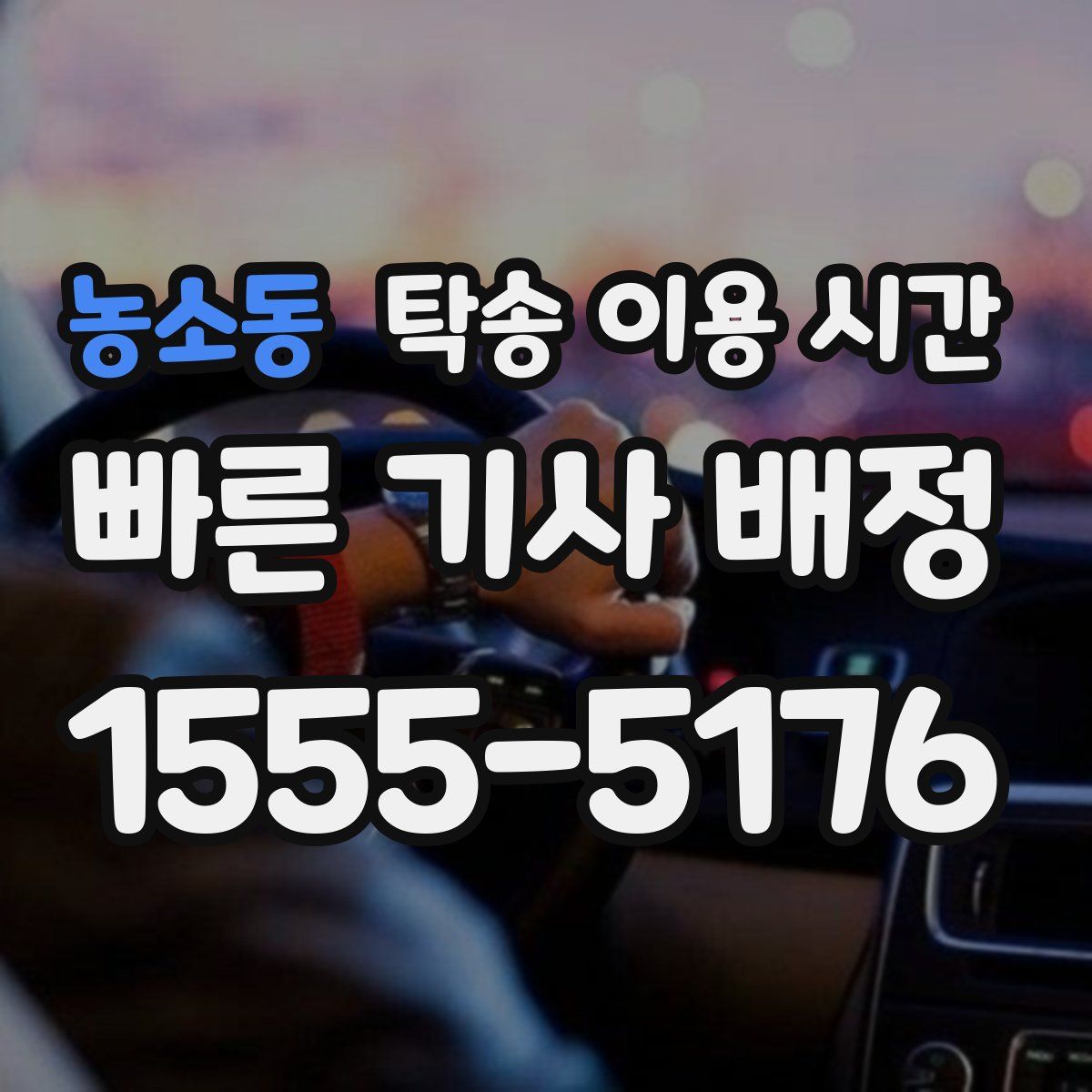 농소동 탁송 이용 시간