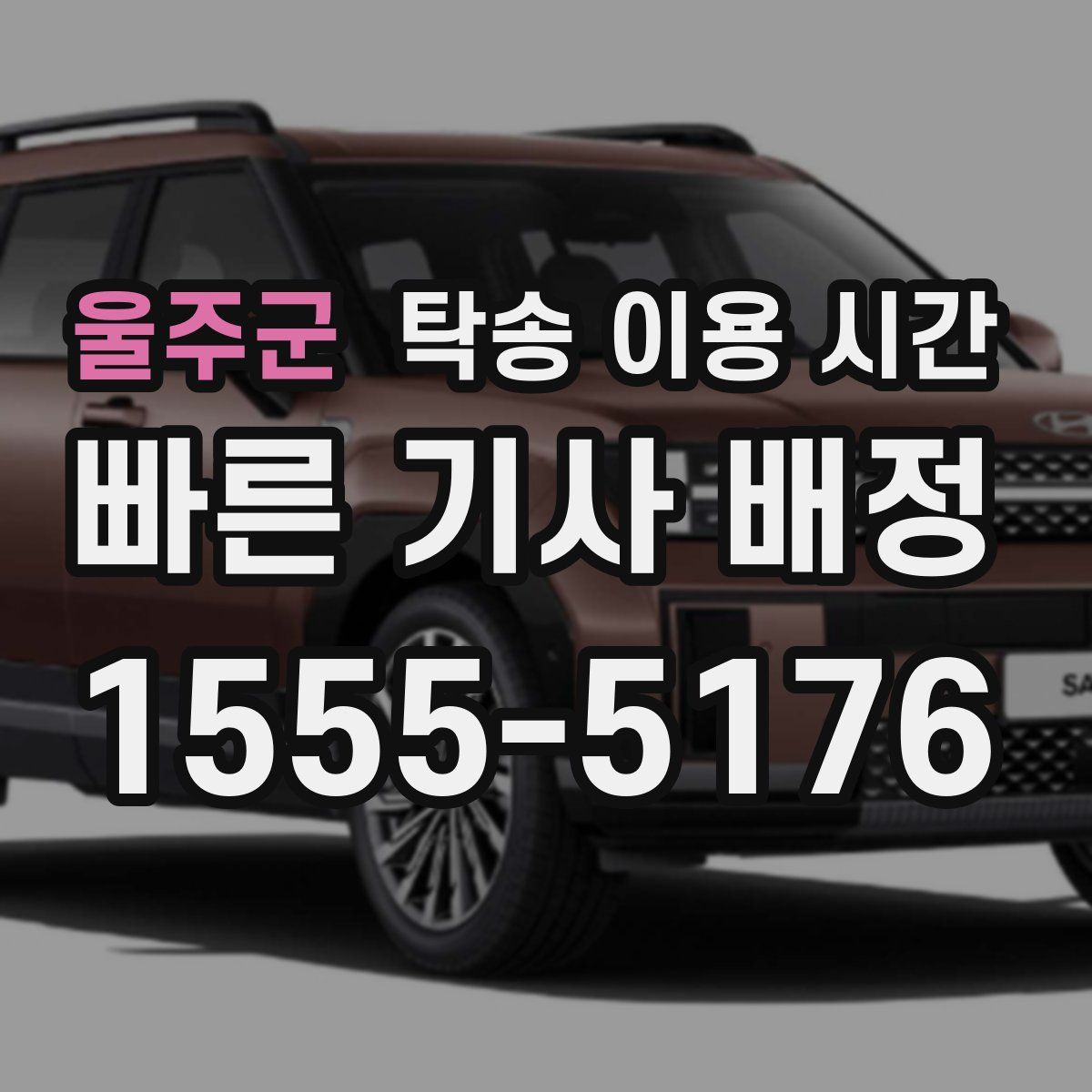 울주군 탁송 이용 시간