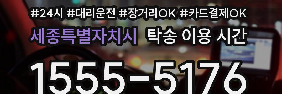 세종특별자치시 탁송 이용 시간