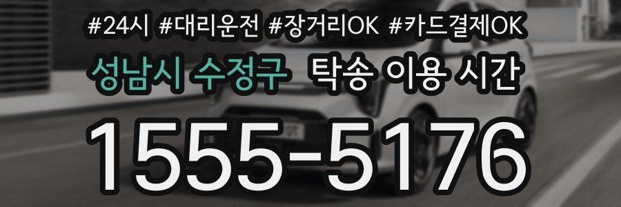 성남시 수정구 탁송 이용 시간