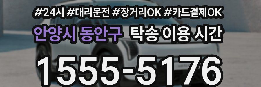 안양시 동안구 탁송 이용 시간