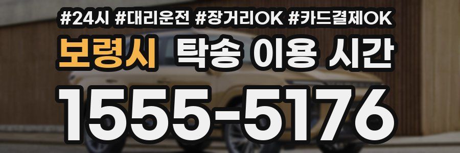 보령시 탁송 이용 시간