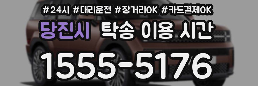 당진시 탁송 이용 시간