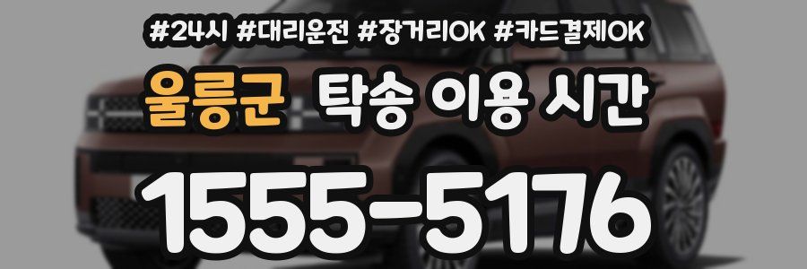 울릉군 탁송 이용 시간