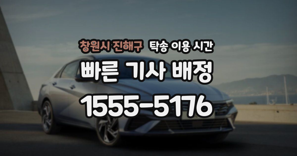 창원시 진해구 탁송 이용 시간