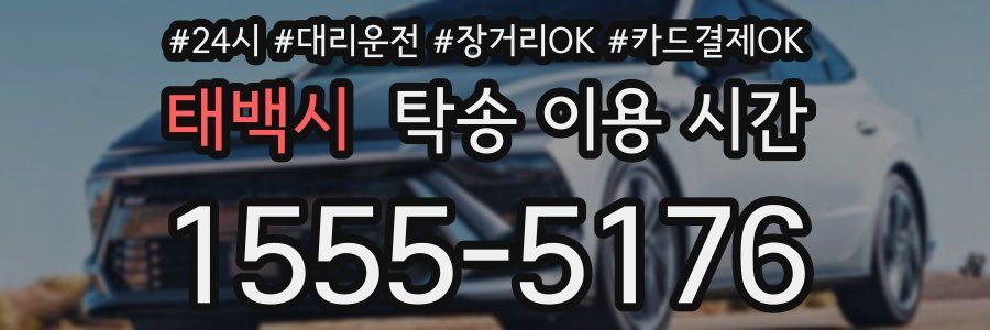 태백시 탁송 이용 시간